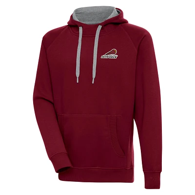 Men's Antigua  Burgundy Sioux Falls Skyforce Victory Pullover Hoodie