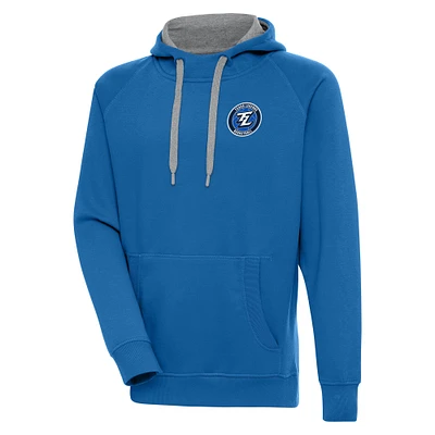 Men's Antigua  Blue Texas Legends Victory Pullover Hoodie