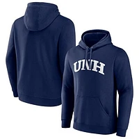 Men's Navy New Hampshire Wildcats Basic Arch Pullover Hoodie