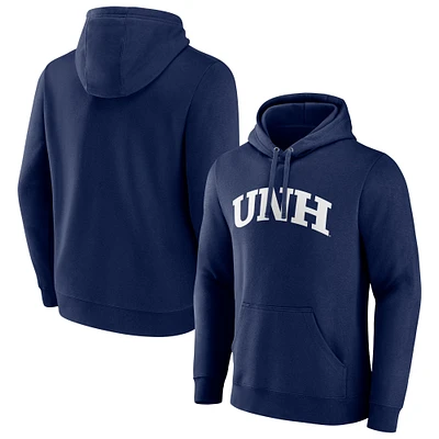 Men's Navy New Hampshire Wildcats Basic Arch Pullover Hoodie