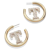 BaubleBar Texas Rangers Hoops Earrings