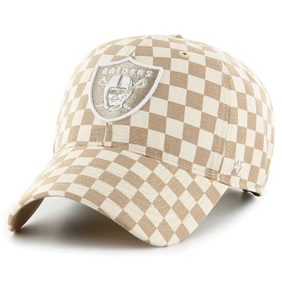 Women's '47 Tan Las Vegas Raiders Vibe Check Clean Up Adjustable Hat