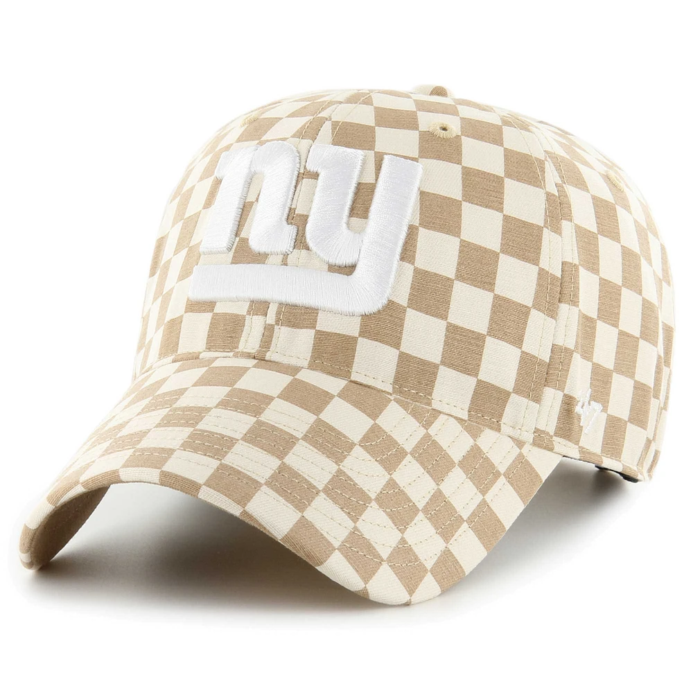 Women's '47 Tan New York Giants Vibe Check Clean Up Adjustable Hat