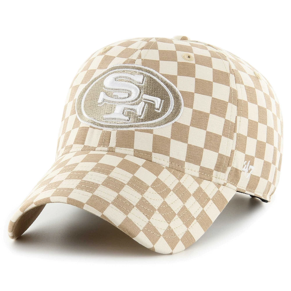 Women's '47 Tan San Francisco 49ers Vibe Check Clean Up Adjustable Hat