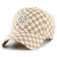 Women's '47 Tan Tennessee Titans Vibe Check Clean Up Adjustable Hat