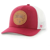 Men's '47 Cardinal Arizona Cardinals Leather Head Flex Hat