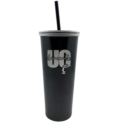 Cincinnati Bearcats 24oz. Onyx Skinny Tumbler