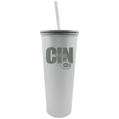 Cincinnati Reds 24oz. Opal Skinny Tumbler