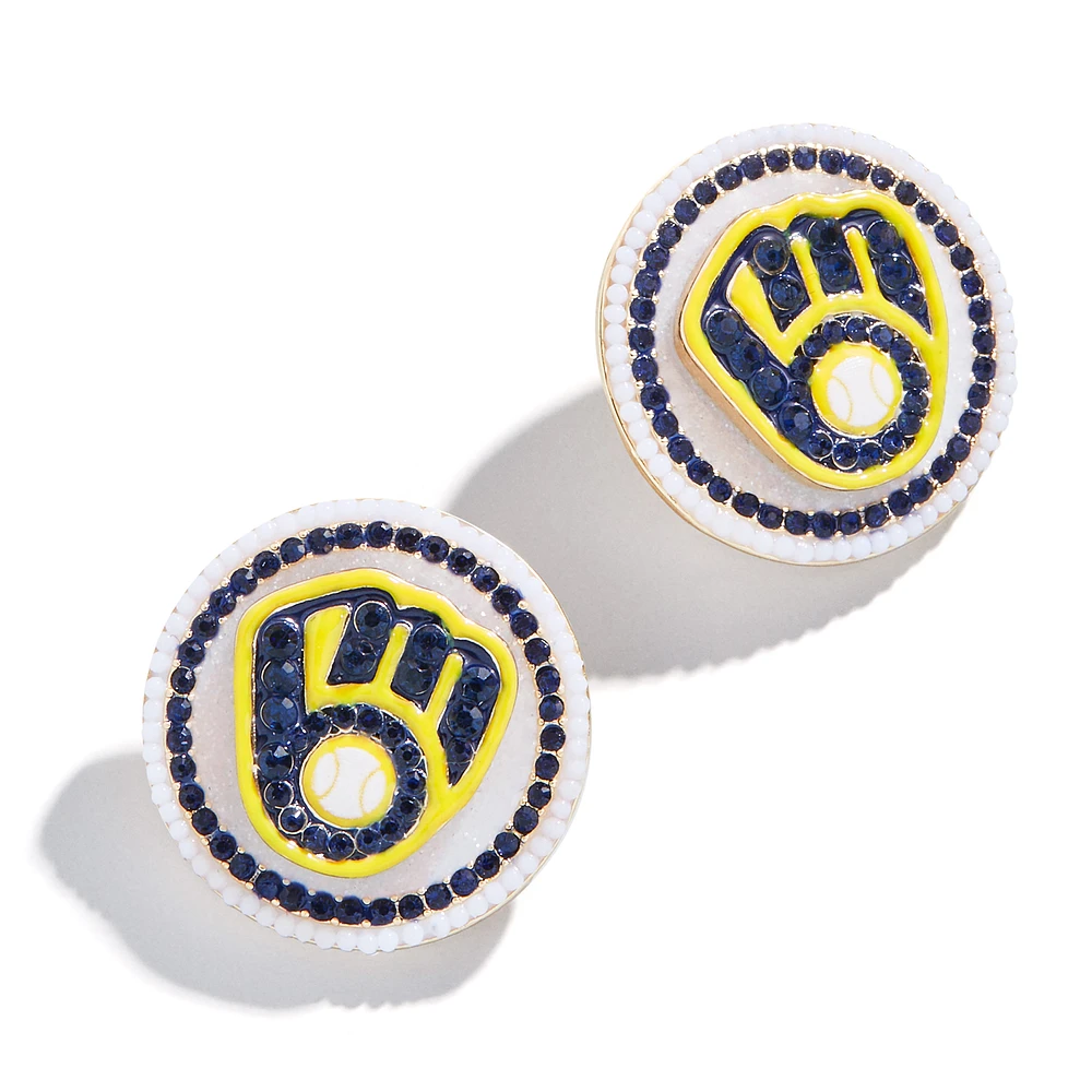 BaubleBar Milwaukee Brewers Statement Stud Earrings