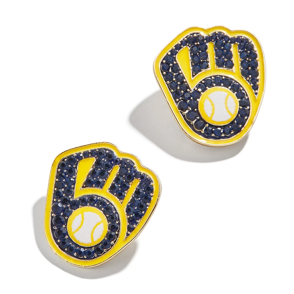 BaubleBar Milwaukee Brewers Statement Stud Earrings