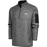 Men's Antigua Heather Birmingham Squadron Fortune Quarter-Zip Pullover Jacket