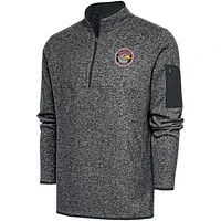 Men's Antigua  Charcoal College Park Skyhawks Fortune Quarter-Zip Pullover Jacket