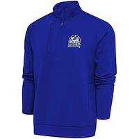 Men's Antigua  Blue Lakeland Magic Generation Quarter-Zip Pullover Top