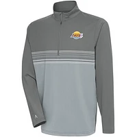 Men's Antigua  Steel South Bay Lakers Pace Quarter-Zip Pullover Top
