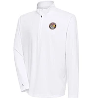Men's Antigua  White College Park Skyhawks Tribute Quarter-Zip Pullover Top
