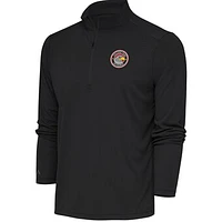 Men's Antigua  Charcoal College Park Skyhawks Tribute Quarter-Zip Pullover Top