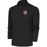Men's Antigua  Charcoal College Park Skyhawks Tribute Quarter-Zip Pullover Top
