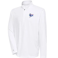 Men's Antigua Delaware Blue Coats Tribute Quarter-Zip Pullover Top