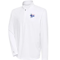 Men's Antigua Delaware Blue Coats Tribute Quarter-Zip Pullover Top