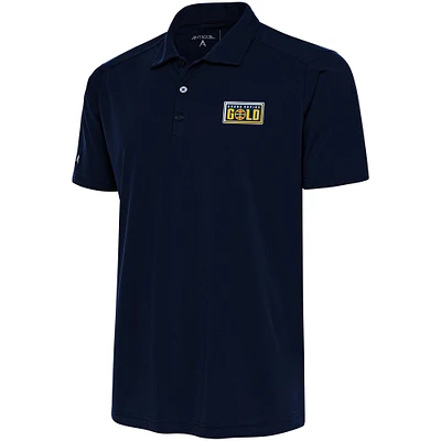 Men's Antigua  Navy Grand Rapids Gold Big & Tall Tribute Polo