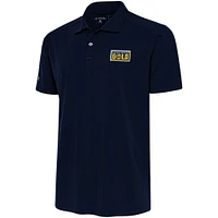 Men's Antigua  Navy Grand Rapids Gold Big & Tall Tribute Polo