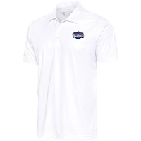 Men's Antigua  White Greensboro Swarm Big & Tall Tribute Polo