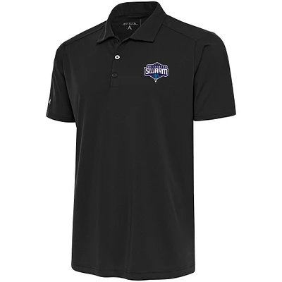Men's Antigua  Charcoal Greensboro Swarm Big & Tall Tribute Polo