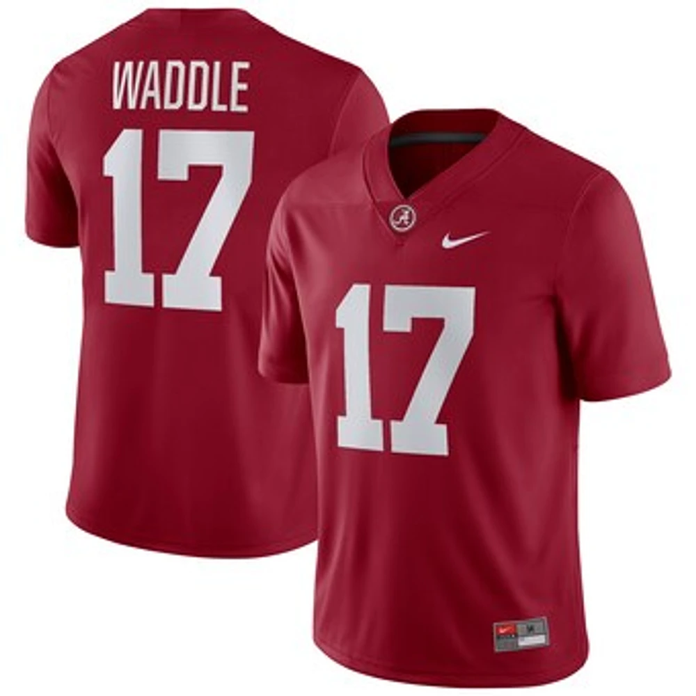 Men's Nike Jaylen Waddle Crimson Alabama Tide Player Game Jersey