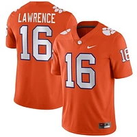 Men's Nike Trevor Lawrence Orange Clemson Tigers Player Game Jersey