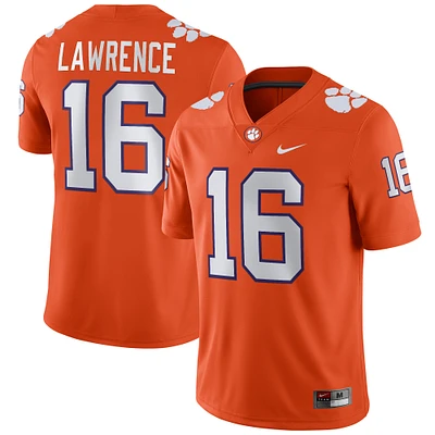 Men's Nike Trevor Lawrence Orange Clemson Tigers Player Game Jersey