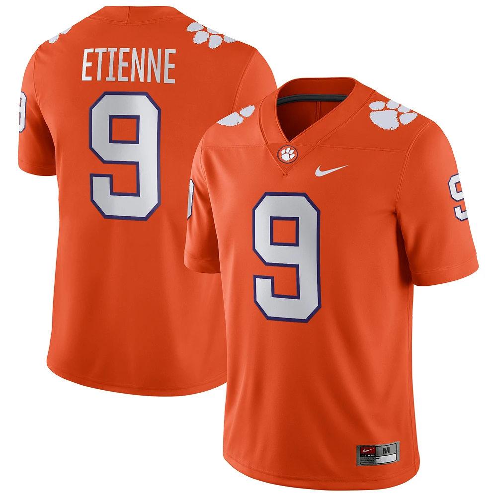 Men's Nike Travis Etienne Orange Clemson Tigers Player Game Jersey
