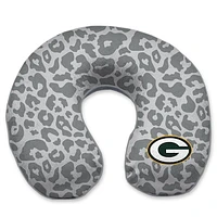 Green Bay Packers Cheetah Print Memory Foam Travel Pillow