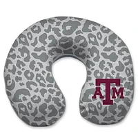 Texas A&M Aggies Cheetah Print Memory Foam Travel Pillow