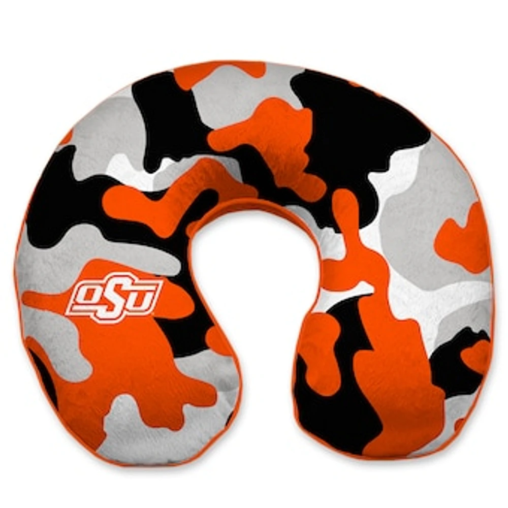 Oklahoma State Cowboys Camo Memory Foam Travel Pillow