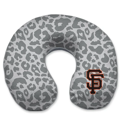 San Francisco Giants Cheetah Print Memory Foam Travel Pillow