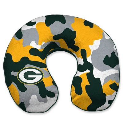 Green Bay Packers Camo Memory Foam Travel Pillow