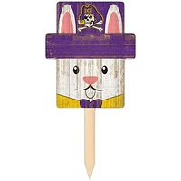 ECU Pirates 16" x 19" Easter Bunny Yard Stake