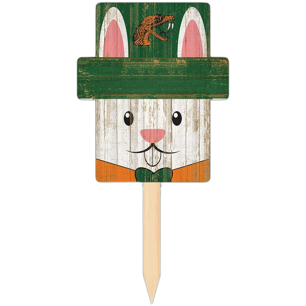 Florida A&M Rattlers 16" x 19" Easter Bunny Yard Stake
