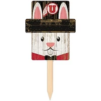 Utah Utes 16" x 19" Easter Bunny Yard Stake