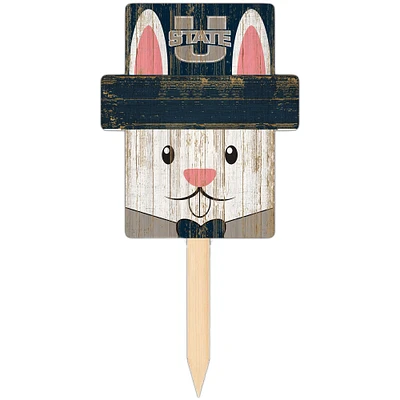 Utah State Aggies 16" x 19" Easter Bunny Yard Stake