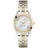 Women's Surry Community College Bulova Classic Two-Tone Round Watch