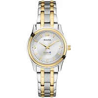 Women's Surry Community College Bulova Classic Two-Tone Round Watch
