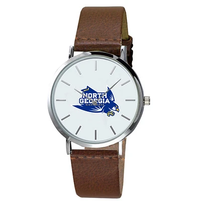 Men's North Georgia Nighthawks Plexus Brown Leather Watch