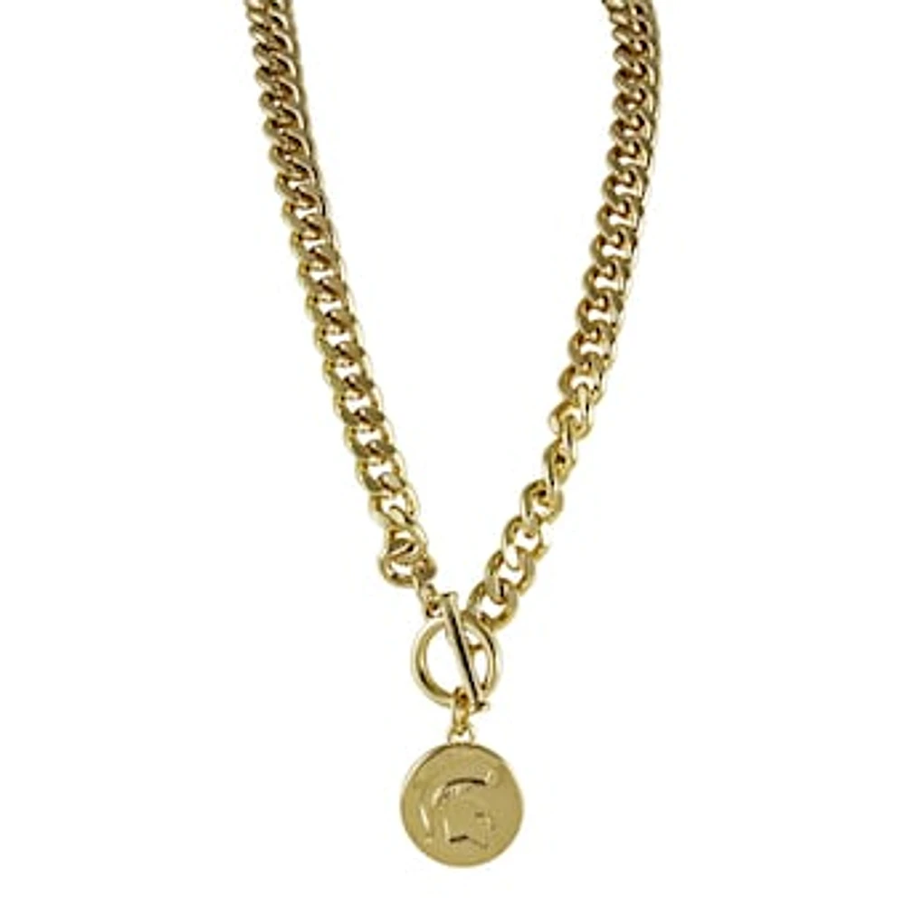 Michigan State Spartans Ramsey Gold Necklace