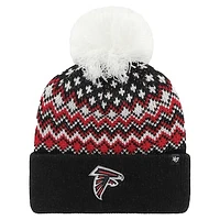 Women's '47 Black Atlanta Falcons Elsa Cuffed Pom Knit with Hat