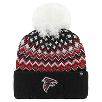 Women's '47 Black Atlanta Falcons Elsa Cuffed Knit Hat with Pom