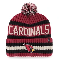 Men's '47  Cardinal Arizona Cardinals Bering Cuffed Knit Hat with Pom