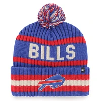 Men's '47  Royal Buffalo Bills Bering Cuffed Knit Hat with Pom