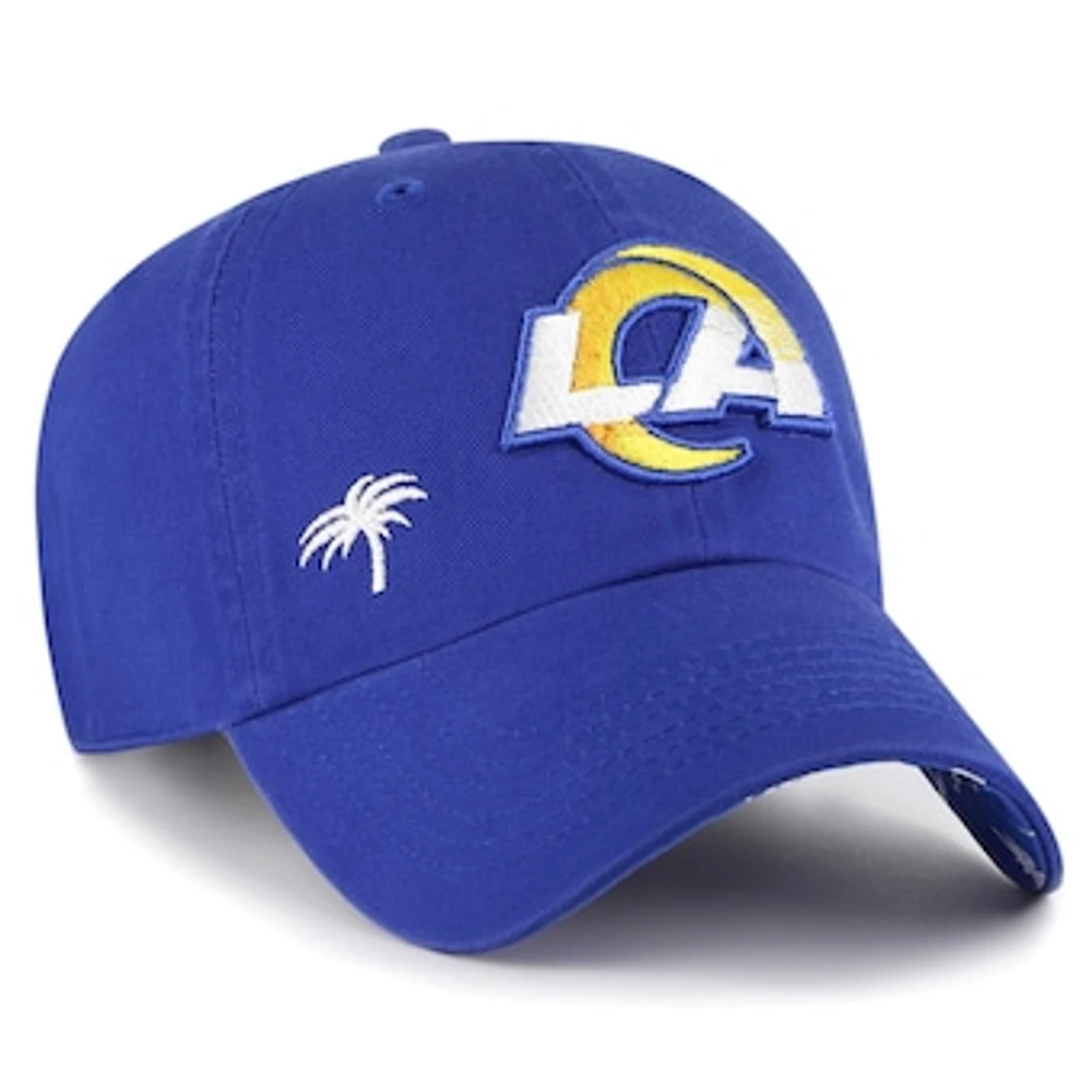 Women's '47 Royal Los Angeles Rams Confetti Icon Clean Up Adjustable Hat