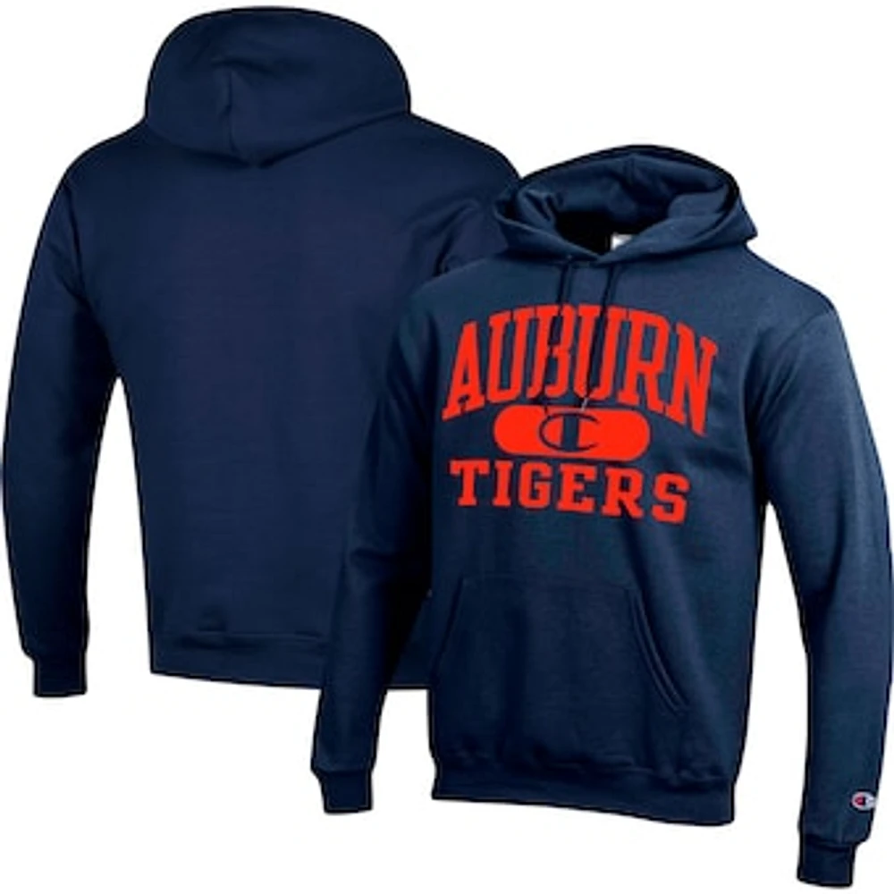 Men's Champion Navy Auburn Tigers Arch Pill Pullover Hoodie